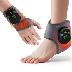 Electric Ankle Protector Ankle & Wrist Massager Foot Brace Hot Compress Vibration Ankle Support Guard Band Muscle Relaxation - Showlu Well Nation Store
