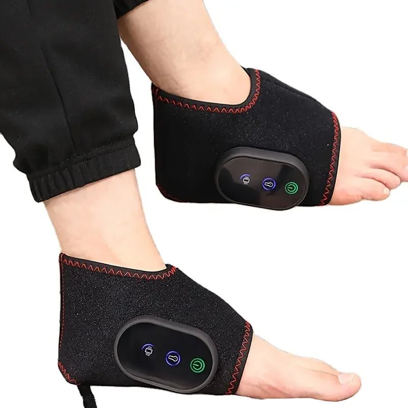Electric Foot Warmer Massager Heated Guard Legs Joint Heat Compress With Foot Massage - Showlu Well Nation Store