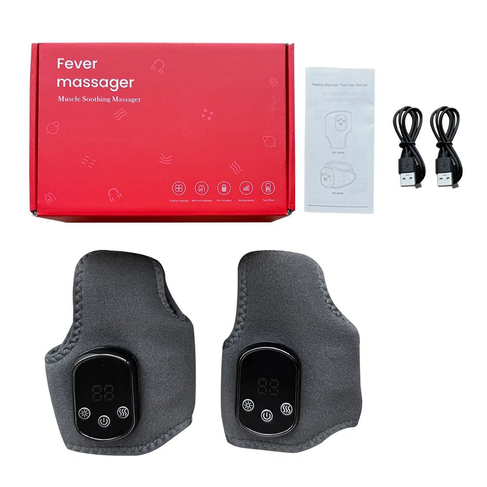 Electric Heat And Vibration Ankle Massager Infrared Hot Compress Therapy Ankle Massage Heated Wrap Support Brace Foot Protector - Showlu Well Nation Store