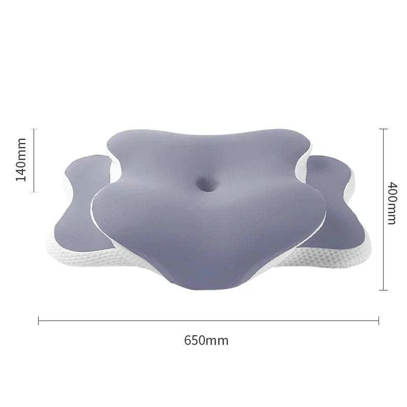 Ergonomic Cervical Pillow Memory Foam Pillow Neck Pain Relief Comes With Ice Silk Pillowcase Adjustable For Back Side Sleepers - Showlu Well Nation Store