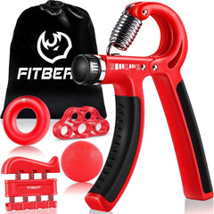 FitBeast Grip Strengthener Forearm Strengthener Hand Grips Strengthener Kit - 5 Pack Adjustable Resistance - Showlu Well Nation Store