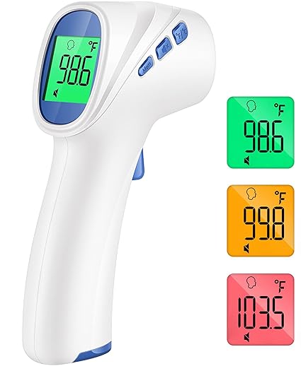 Forehead Thermometer for Adults and Kids, Digital Baby Thermometer with Fever Alarm, Fast Accurate Results, Home Medical & Nurse Essentials - Showlu Well Nation Store