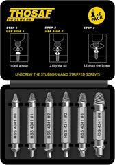 Gifts for Men,Damaged Screw Extractor Set - Christmas Stocking Stuffers for Men Adults Him,Mens Gifts for Dad,Husband,Stripped Screws Nuts & Bolts Drill Bit Tools for Easy Removal of Rusty Broken Screw - Showlu Well Nation Store