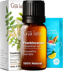 Gya Labs Frankincense Essential Oil - 100% Pure Natural Frankincense Oil for Face Skin Body Massages & Candle Making - Premium Grade for Wellness & Comfort - Woody Balsamic & Calming Scent (0.34 Fl Oz) - Showlu Well Nation Store