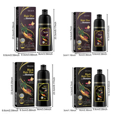 Hair Color Dye Shampoo Gray White Cover Natural Fast Dye Repair Dry Damaged Cleaning Nourishing Roots Restore Black Hair Shampoo - Showlu Well Nation Store