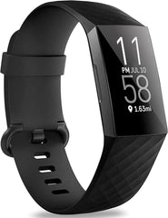 Hamile Bands Compatible with Fitbit Charge 4 / 3, Waterproof Replacement Watch Strap Fitness Sport Band Wristband for Women Men, Large Small - Showlu Well Nation Store