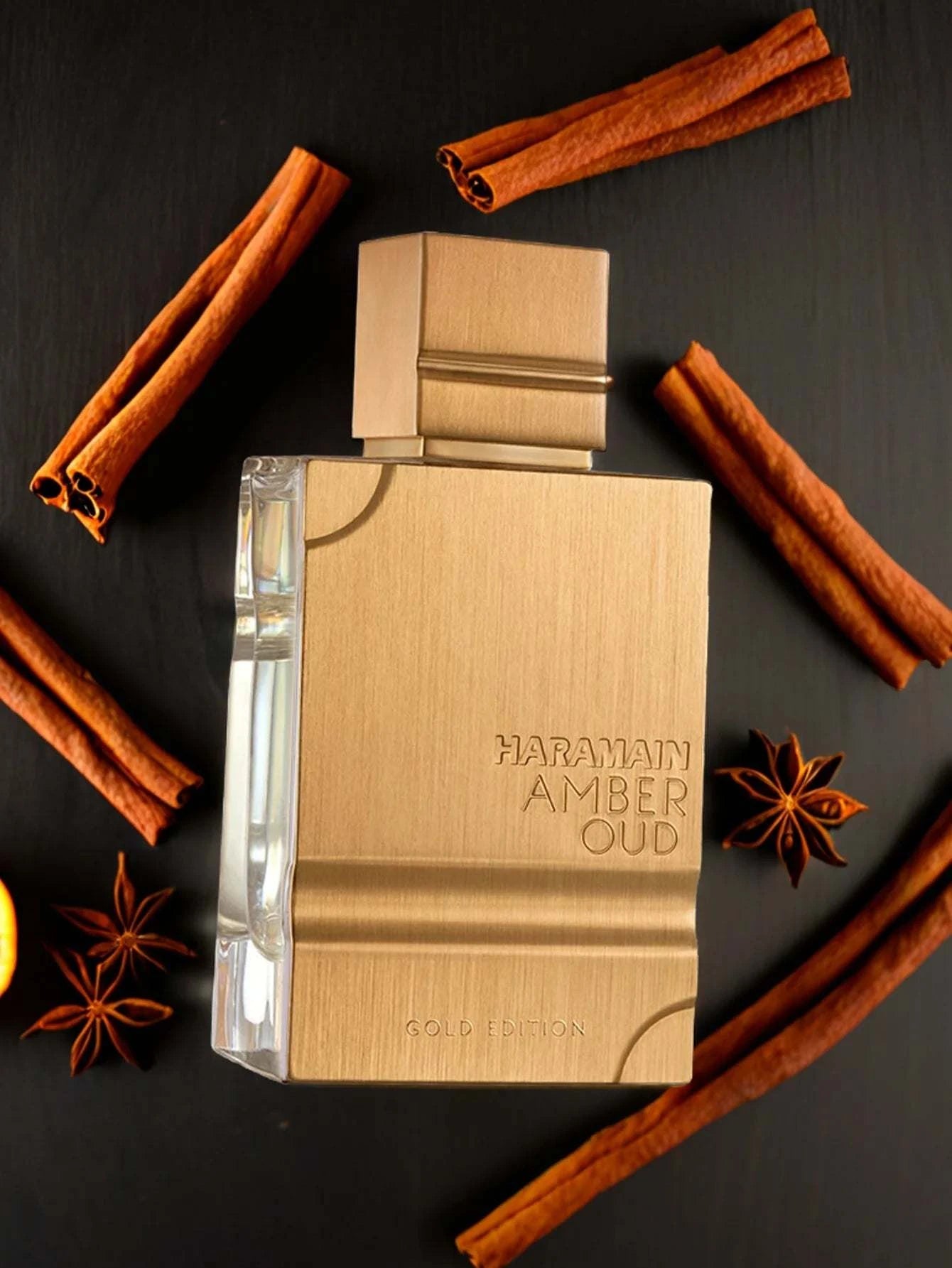 Haramain gold edition - Luxury Amber & Oud Perfume – Perfume Duradero con Notas Amaderadas y Florales - Showlu Well Nation Store