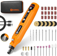 HARDELL Mini Cordless Rotary Tool, 5 - Speed and USB Charging Rotary Tool Kit with 69 Accessories, Multi - Purpose 3.7V Power Rotary Tool for Sanding, Polishing, Drilling, Etching, Engraving, DIY Crafts - Showlu Well Nation Store