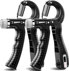 KDG Hand Grip Strengthener 2 Pack Adjustable Resistance 10 - 130 lbs Forearm Exerciser，Grip Strength Trainer for Muscle Building and Injury Recovery for Athletes - Showlu Well Nation Store