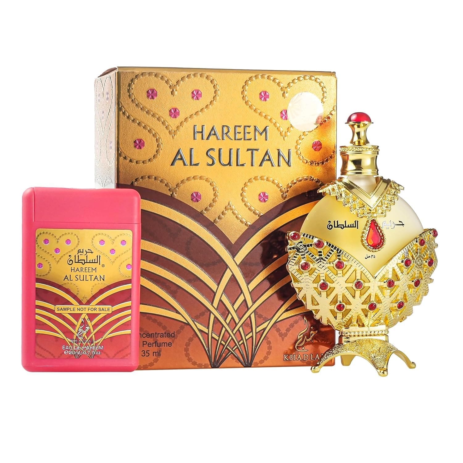 KHADLAJ PERFUMES Hareem Al Sultan Gold Concentrated Perfume Oil for Unisex, 1.18 Ounce - Showlu Well Nation Store