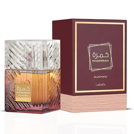 Lattafa Khamrah Dukhan for Unisex Eau de Parfum Spray, 3.4 Ounce / 100 ml - Showlu Well Nation Store