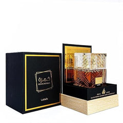 Lattafa Khamrah - Vanilla, Warm Spicy, Amber, Cinnamon - Eau de Parfum Long - Lasting Fragrance for Unisex, 3.40 Ounce / 100 ml - Showlu Well Nation Store