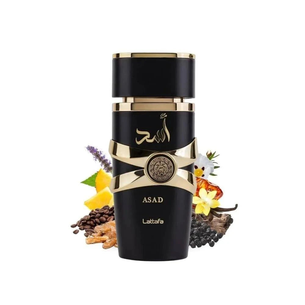 Lattafa Perfumes Black Edition Asad For Unisex Eau De Perfume Spray, 3.4 Ounce Long - Lasting Floral Scent Best Gift - Showlu Well Nation Store