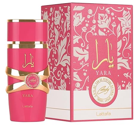 Lattafa Yara Candy - Vanilla, Fruity, Citrus, Floral - Eau de Parfum Long - Lasting Fragrance for Women, 3.40 Ounce / 100 ml - Showlu Well Nation Store