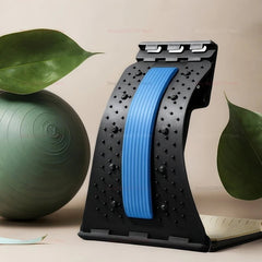 Lumbar Back Stretcher Multi - Level Adjustable Massager Waist Neck Fitness Lumbar Cervical Spine Cervical Spine Support Massager - Showlu Well Nation Store