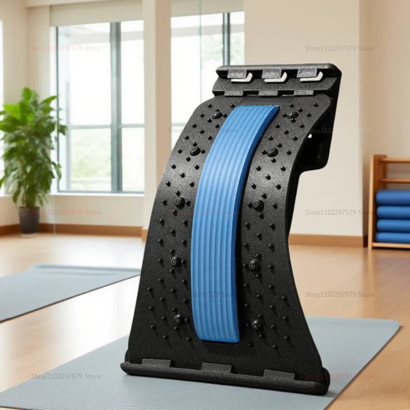 Lumbar Back Stretcher Multi - Level Adjustable Massager Waist Neck Fitness Lumbar Cervical Spine Cervical Spine Support Massager - Showlu Well Nation Store