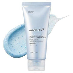 medicube Zero Pore Clear Blue Capsule Facial Deep Cleanser for Skin Texture, Blackhead & Pore Care | AHA, BHA & PHA for Double Cleansing, Daily Gentle Face Wash, Korean Skincare | 120g / 4.23 oz - Showlu Well Nation Store