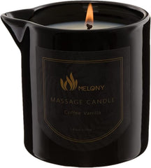 MELONY Massage Oil Candle for Pure Relaxation - 8.1 oz - Moisturizing Essential Oil Body Massage Candle for Home Spa - Amazing Gift for Women & Men (Coffee Vanilla) - Showlu Well Nation Store