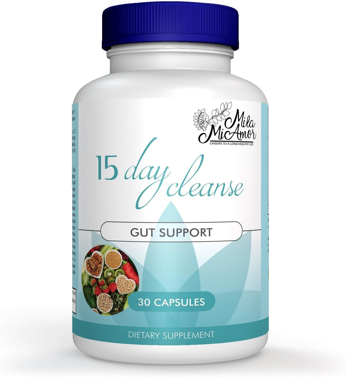 Milamiamor 15 Day Cleanse - Gut and Colon Support - Advanced Gut Cleanse Detox for Women & Men with Senna, Cascara Sagrada & Psyllium Husk - Non - GMO - Made in USA - 30 Capsules - Showlu Well Nation Store