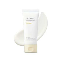 mixsoon Bean Sunscreen 1.69 Fl. Oz. / 50ml SPF 50 Airy Texture Type Lightweight No White Cast For Face Korean Glass Skin Care - Showlu Well Nation Store