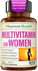 Multivitamin for Women – Methylated Womens Multivitamins & Multiminerals Capsules with Vitamin B12, A, D, C, Zinc, Magnesium & More for Complete Daily Support – Trusted Bioavailable Vitamins for Women - Showlu Well Nation Store