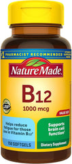 Nature Made Vitamin B12 1000 mcg, Dietary Supplement for Energy Metabolism Support, 150 Softgels, 150 Day Supply - Showlu Well Nation Store