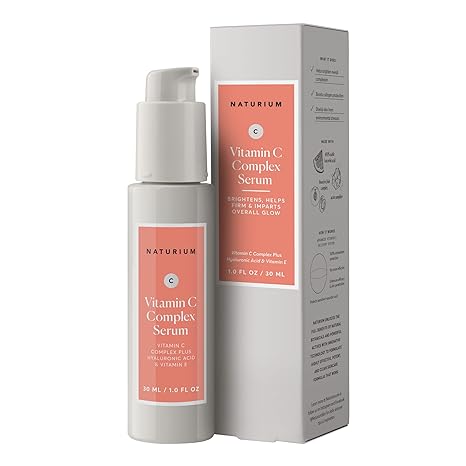 Naturium Vitamin C Complex Face Serum, Anti - Aging Facial Treatment with Hyaluronic Acid & Vitamin E, 1 oz - Showlu Well Nation Store