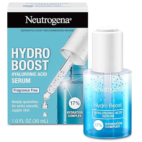 Neutrogena Hydro Boost Hyaluronic Acid Serum For Face, Lightweight Daily Hydrating Serum To Revive Dry Skin, Oil - Free, Non - Comedogenic, Fragrance Free, 1 oz - Showlu Well Nation Store