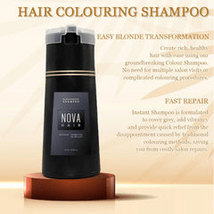 Nova Natural Moisturizing Hair Dye Fluffy Oil Control Smooth Shampoo 3 In 1 Effective Coverage White Hair Dye Hair Care Products - Showlu Well Nation Store