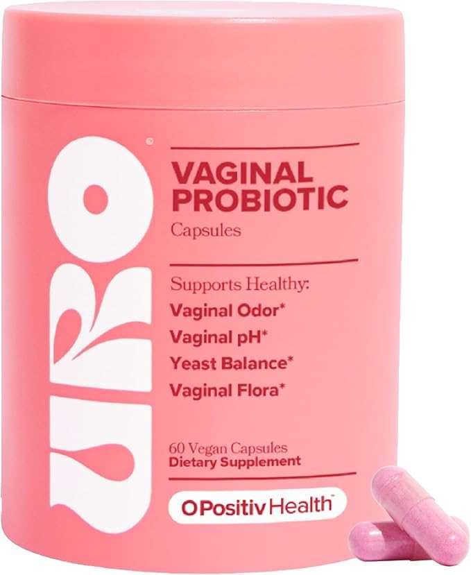 O Positiv URO Vaginal Probiotics for Women pH Balance with Prebiotics & Lactobacillus Probiotic Blend - Vaginal Health Supplement - Promote Healthy Vaginal Odor & Vaginal Flora, 60 Count (Pack of 1) - Showlu Well Nation Store
