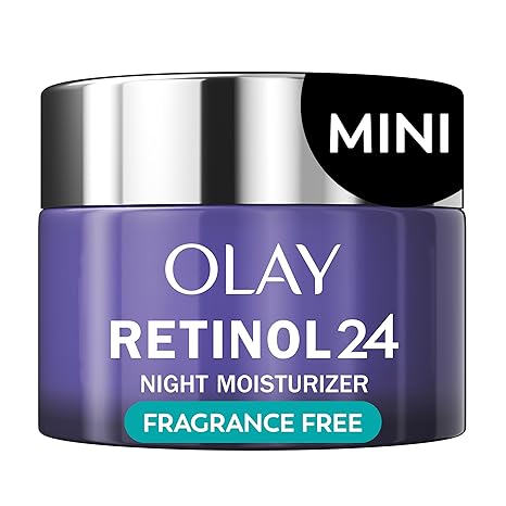 Olay Retinol 24 Face Moisturizer, Anti - Aging Night Cream for Women, Trial Size, Fragrance - Free, Non Greasy - Anti - Wrinkle, Smooth Fine Lines, Tightening Skin Care - Peptides, Glycerin, 0.5 Oz - Showlu Well Nation Store