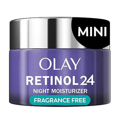 Olay Retinol 24 Face Moisturizer, Anti - Aging Night Cream for Women, Trial Size, Fragrance - Free, Non Greasy - Anti - Wrinkle, Smooth Fine Lines, Tightening Skin Care - Peptides, Glycerin, 0.5 Oz - Showlu Well Nation Store