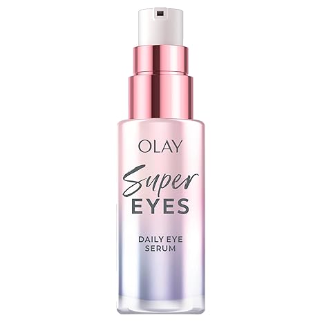 Olay Super Eye Serum - Vitamin C, Caffeine, Niacinamide, Amino Peptide, Aloe Vera - Brightens Dark Circles, Anti - Wrinkle, Anti - Aging, Brightening, Smooths Fine Lines, Firming, Hydrating, 0.45 Oz - Showlu Well Nation Store