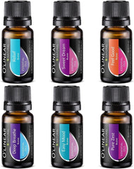 O'linear Essential Oils 6 Blends Set - Perfect for Humidifiers and Diffusers, Aromatherapy Diffuser Oils Scents, Essential Oil Kit for Home Use, Essential Oil Pack with Various Scents - Showlu Well Nation Store