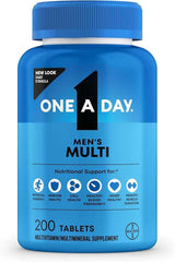 One A Day Multivitamin for Men - Daily Mens Multivitamins with Vitamin D, Zinc, Folic Acid, and B Vitamins, Physical Energy Support, 200 Ct (Packaging May Vary) - Showlu Well Nation Store