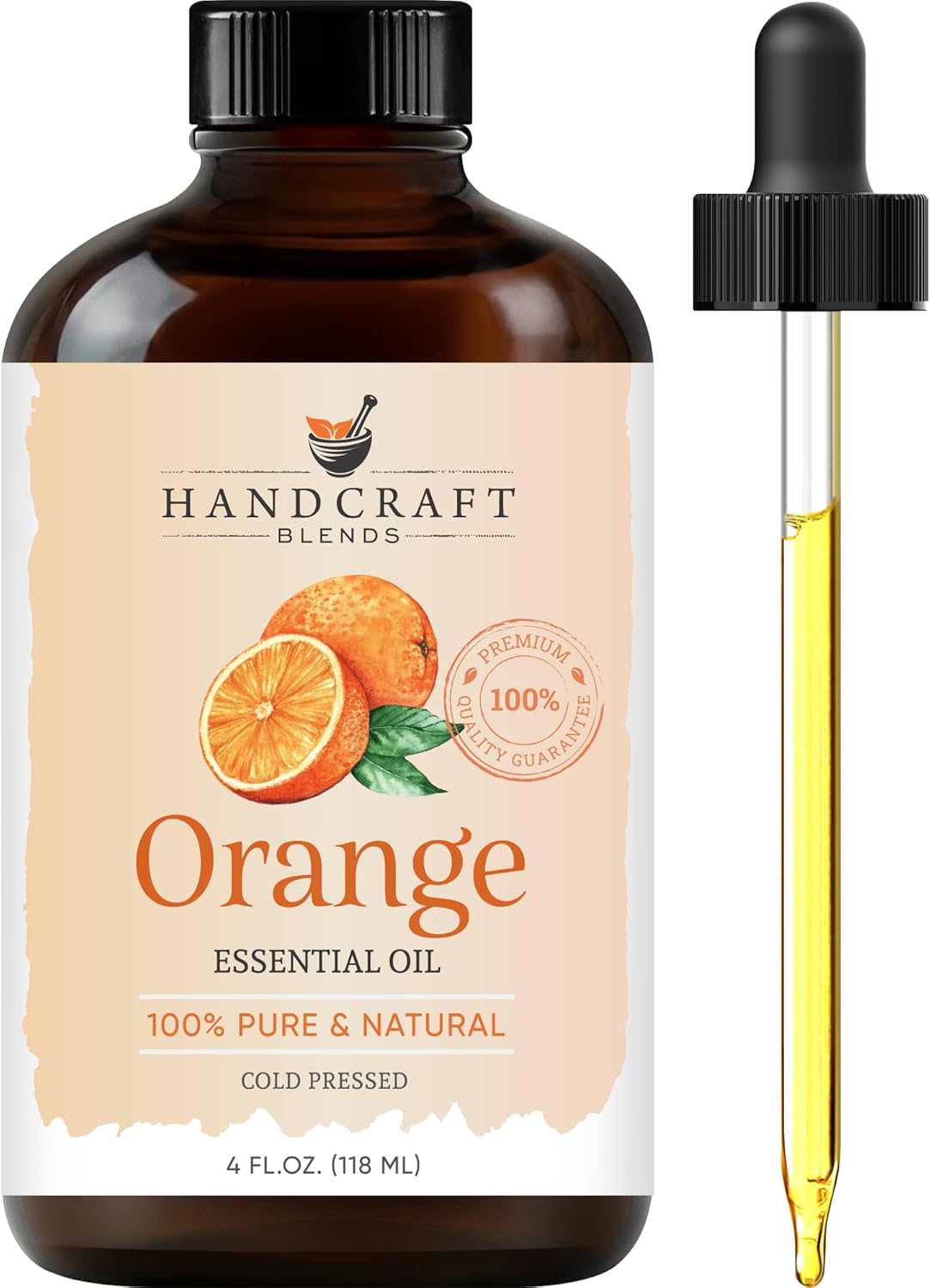 Orange Essential Oil - Huge 4 Fl Oz - 100% Pure and Natural - Premium Grade Essential Oil for Diffuser and Aromatherapy - Showlu Well Nation Store