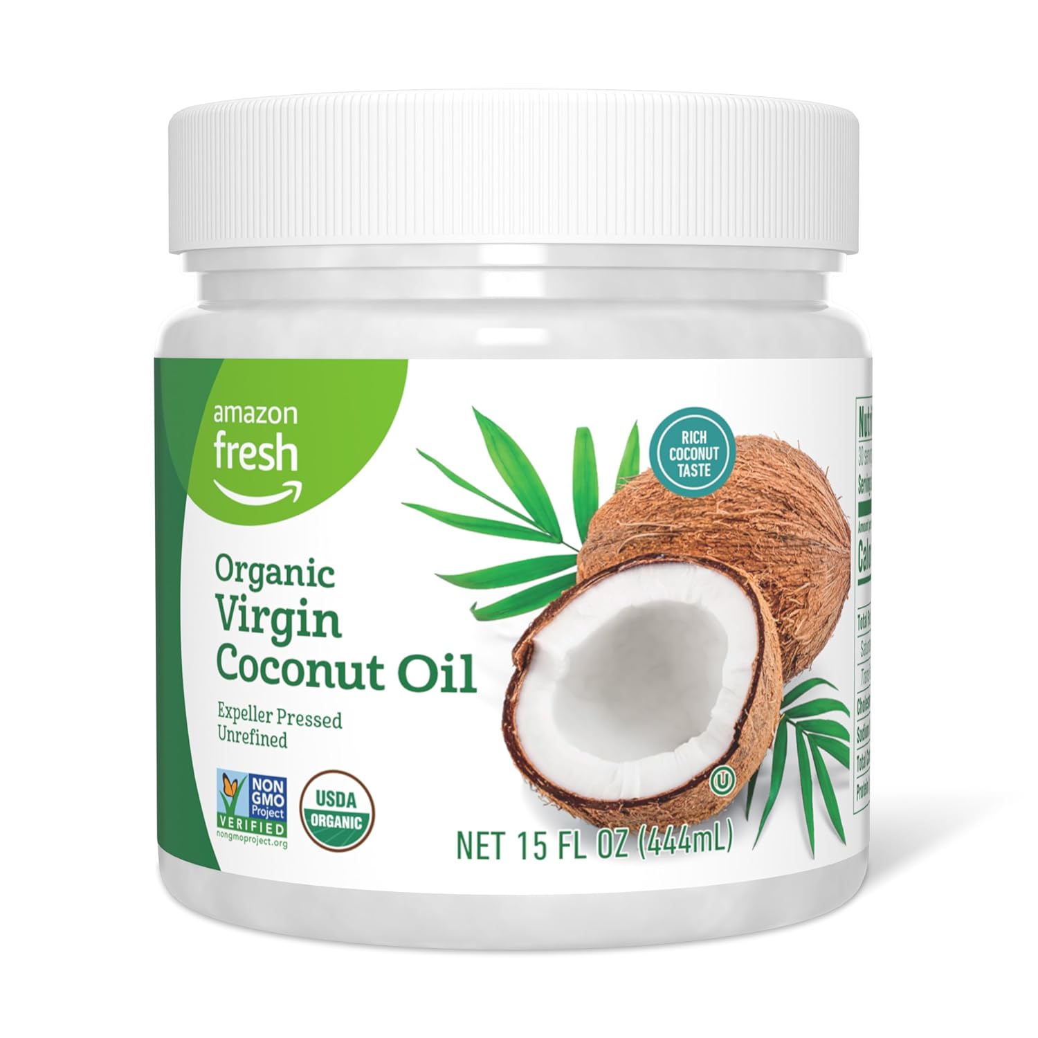 Organic Virgin Coconut Oil, 15 Fl Oz (Previously Happy Belly, Packaging May Vary) - Showlu Well Nation Store