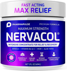 Pharmapulse Neuropathy Nerve Relief Cream – Maximum Strength for Feet, Hands, Legs, Toes, Lower Back - Alpha Lipoic Acid, Arnica, Vitamin B6, Aloe Vera, MSM - Effective Soothing - Showlu Well Nation Store