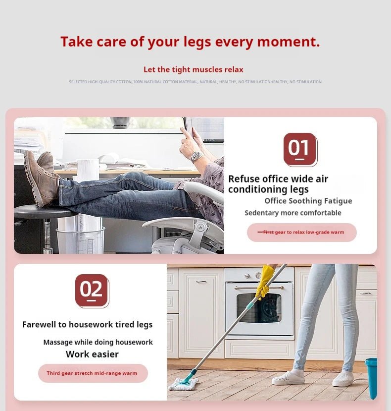 Portable Electric Wireless Vibration Heating Foot Massager - Showlu Well Nation Store