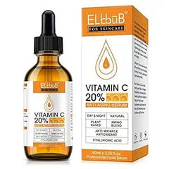 Premium 20% Vitamin C Serum For Face with Hyaluronic Acid, Retinol & Amino Acids - Boost Skin Collagen,Hydrate & Plump Skin, Anti Aging & Wrinkle Facial Serum 60ml - Showlu Well Nation Store