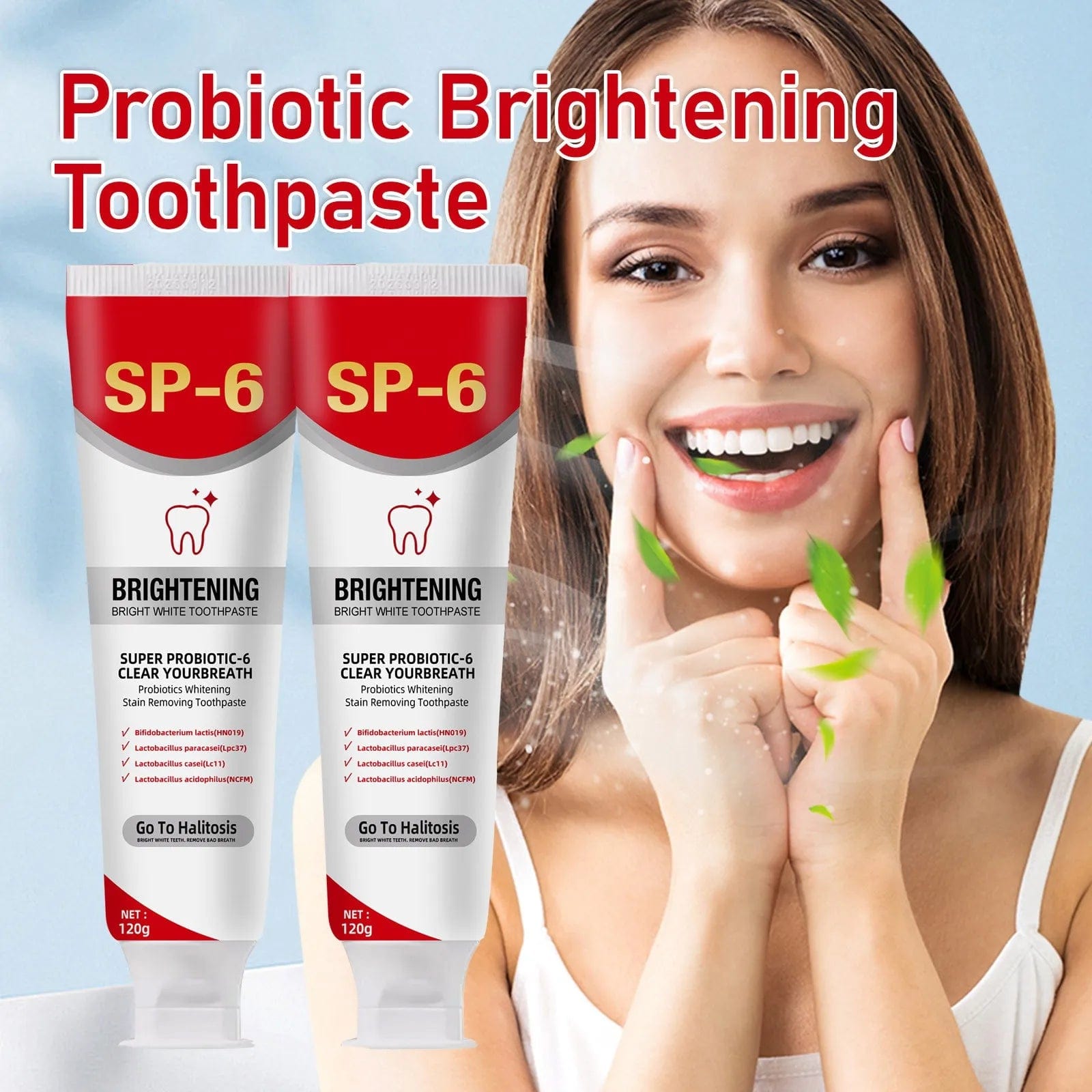 Probiotic Toothpaste Remover Bad Breath Calculus Whiten Teeth Toothpaste Brighten Preventing Periodontitis Dental Cleansing Care - Showlu Well Nation Store