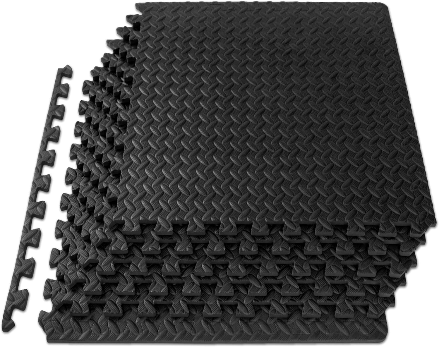 ProsourceFit Puzzle Exercise Mat ½ in, EVA Interlocking Foam Floor Tiles for Home Gym, Mat for Home Workout Equipment, Floor Padding for Kids - Showlu Well Nation Store