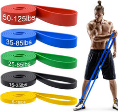 Pull Up Bands, Resistance Bands, Pull Up Assistance Bands Set for Men & Women, Exercise Workout Bands for Working Out, Body Stretching, Physical Therapy, Muscle Training - Showlu Well Nation Store