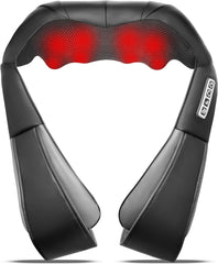 Shiatsu Neck and Back Massager with Heat,Electric Deep Tissue Kneading Neck and Shoulder Massage,Best Gifts for Women Men Mom Dad Mothers Fathers Day Birthday Gift - Showlu Well Nation Store