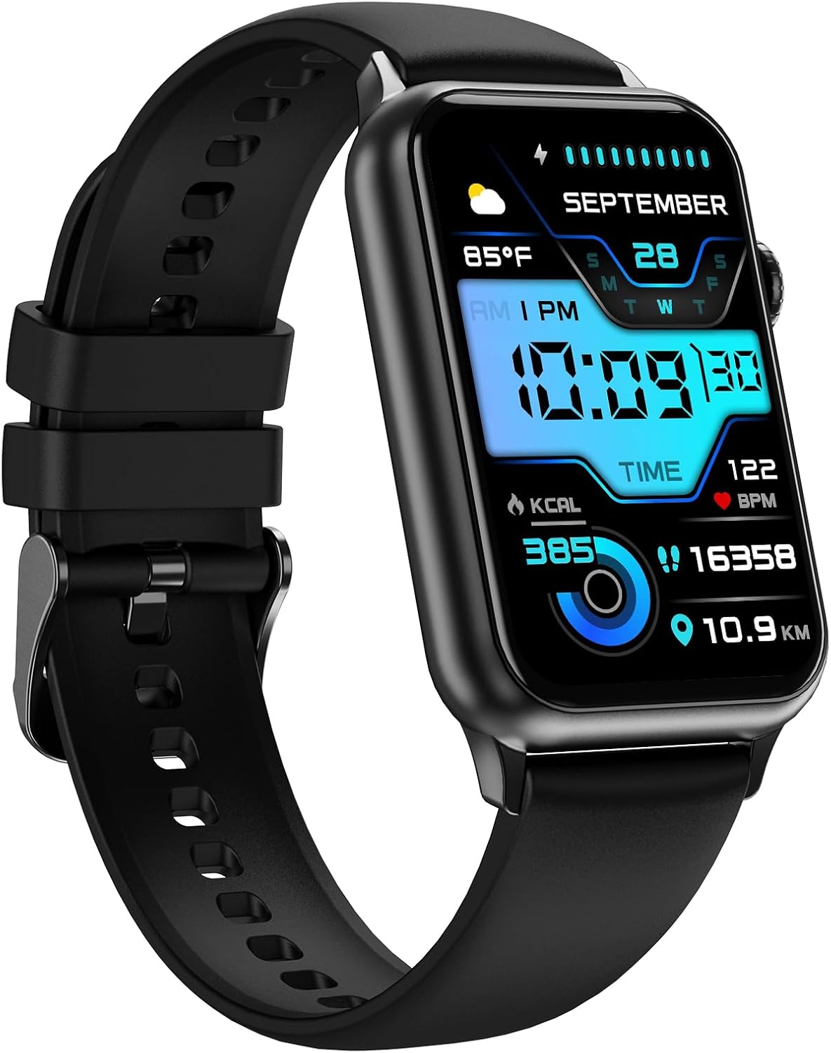 Smart Watch, Health Fitness Tracker Watch for Women Men with 24/7 Heart Rate Spo2 Blood Pressure Monitor Sleep Tracker 128 Exercise Modes Step Calorie Counter Pedometer IP68 Waterproof for Android iOS - Showlu Well Nation Store