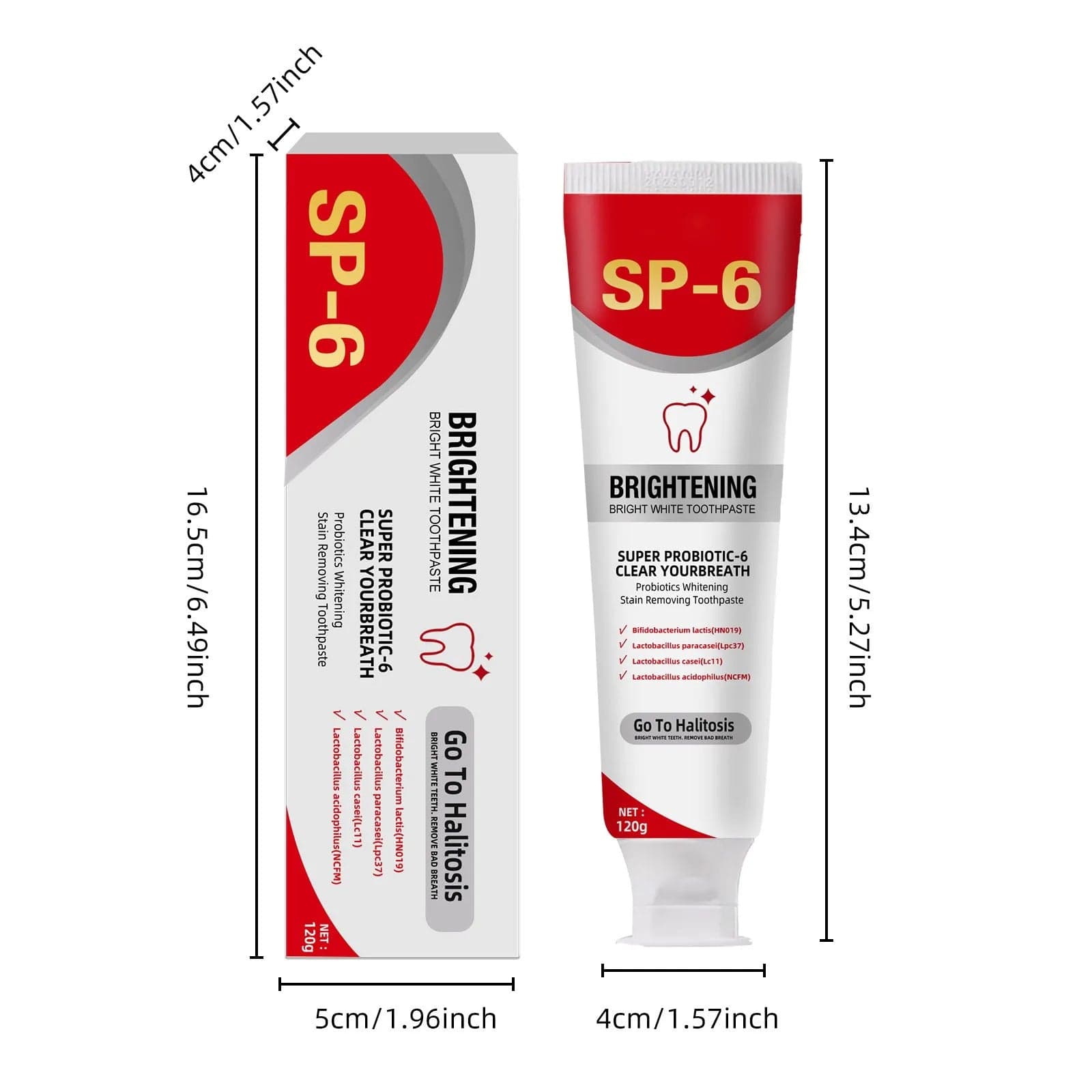 Sp 6 Ultra Whitening Sp 6 Toothpaste Ultra Whitening Probiotic Brightening Toothpaste,Deep Cleaning Care Toothpaste Gift 2024 - Showlu Well Nation Store