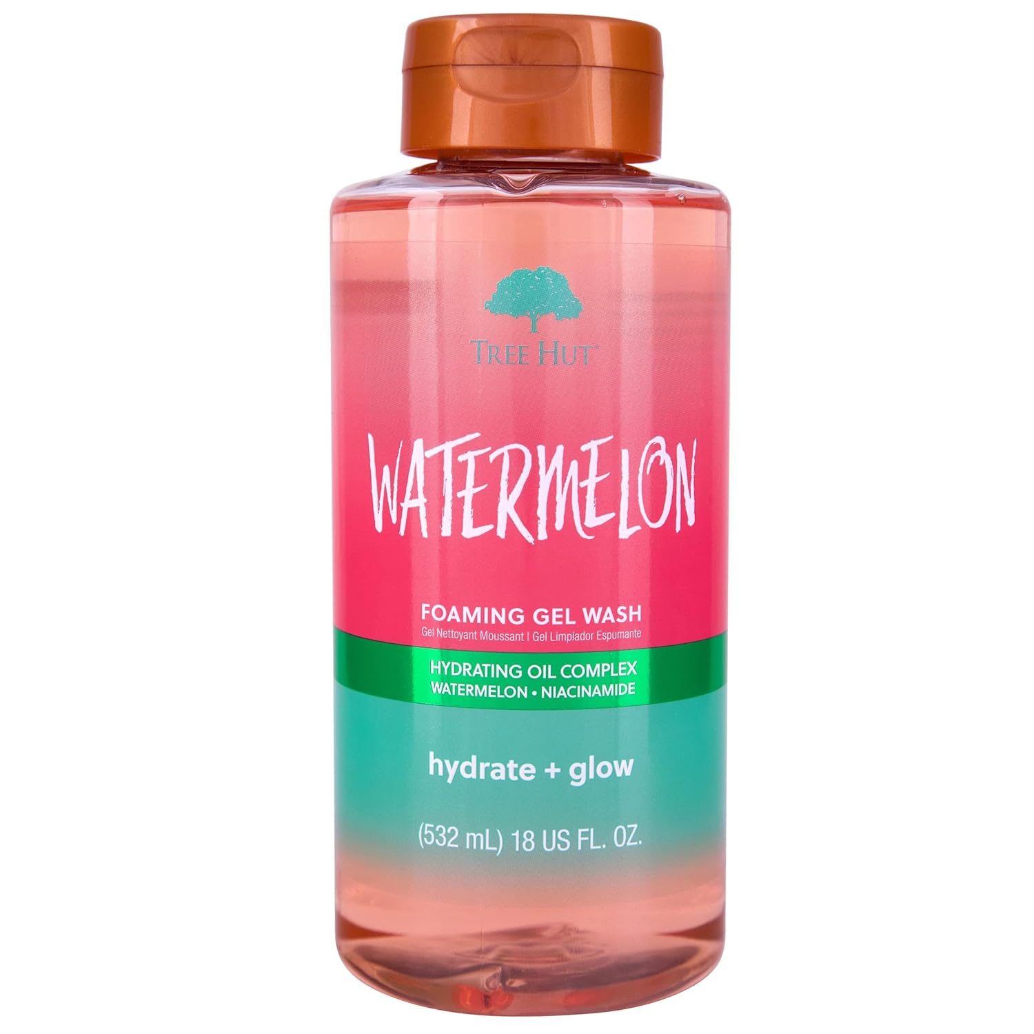 Tree Hut Watermelon Nourishing, Moisturizing & Hydrating Foaming Gel Wash, 18 oz. - Showlu Well Nation Store