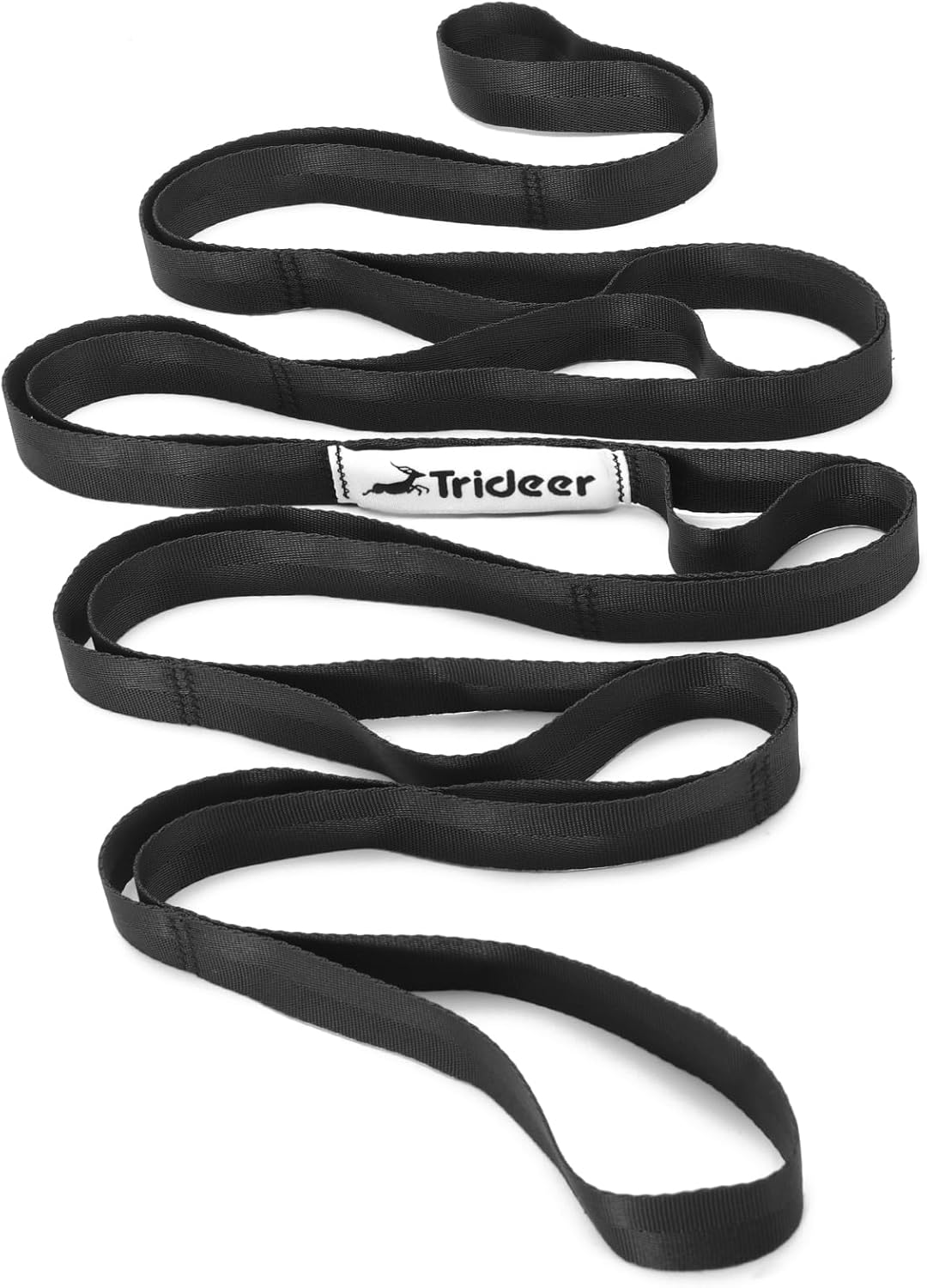 Trideer Stretching Strap Yoga Strap Physical Therapy for Home Workout, Exercise, Pilates and Gymnastics, 10 Loops Non - Elastic Stretch Bands with Aesthetic Packaging for Women & Men - Showlu Well Nation Store