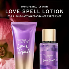 Victoria's Secret Love Spell Mist, Body Spray for Women, Notes of Cherry Blossom and Fresh Peach Fragrance, Love Spell Collection (8.4 oz) - Showlu Well Nation Store