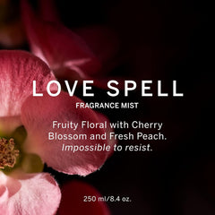 Victoria's Secret Love Spell Mist, Body Spray for Women, Notes of Cherry Blossom and Fresh Peach Fragrance, Love Spell Collection (8.4 oz) - Showlu Well Nation Store